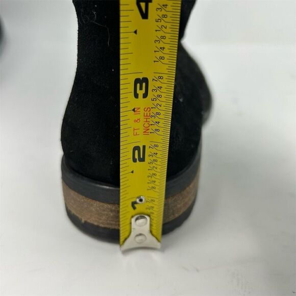 Born Women's Over the Knee Black Leather Tall Boots Size 7 Fall Winter Chic - Picture 9 of 13